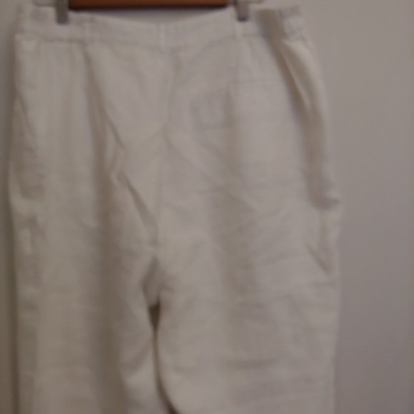 Ralph Lauren 100% linen lined pants in white size 16W - Picture 6 of 8